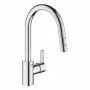 GROHE Robinet de cuisine évier Feel. douchette extractible. rotation 360°. bec e 209,99 €