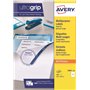 AVERY - 400 Étiquettes Multi-Usages UltraGrip Personnalisables - Sans Bourrage - Format 105 x 148 mm - Impression Laser