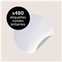 AVERY - 480 étiquettes Jet d'encre blanches brillant 30mm Rondes