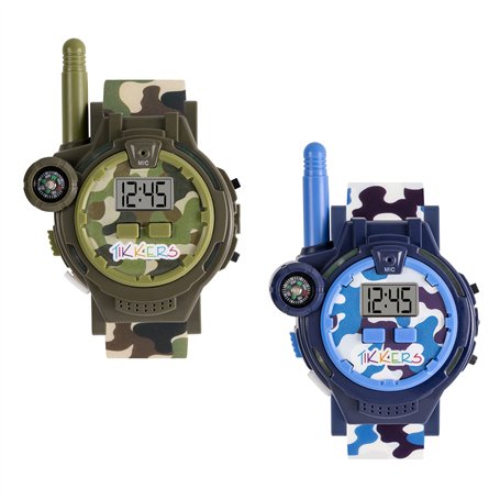 Tikkers TKWALKIE-0001 Montre Talkie-walkie numérique pour Enfants Motif Camouflage
