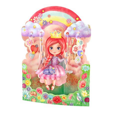 SANTORO Carte de vœux pop-up 3D – Princesse de conte de fées – Pour enfants
