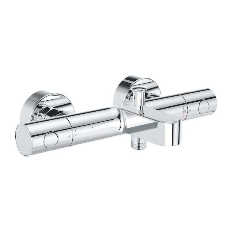 Grohe Mitigeur thermostatique bain douche Precision Get. montage mural. indicate