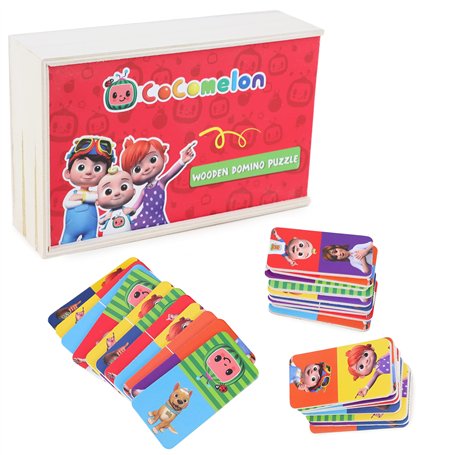 Toyland® Cocomelon Domino en Bois - Jouets Traditionnels pour Tout-Petits - À partir de 3 Ans