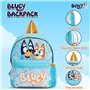 Bluey Ensemble sac à dos 4 pièces avec sac à déjeuner, bouteille d'eau et trousse à crayons, cartable pour garçons avec poche ka