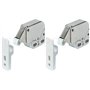 Lot de 2 mini loquets tactiles pour portes d'armoires de caravane et camping-car
