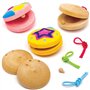 Baker Ross AT801 Kits castagnettes en bois -Loisirs créatifs à thème pour enfants (Paquet de 3)