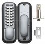 HOPPE 87128205 Arrone AR/D-195mc Digital Push Button Verrouillage de Porte Key Pad – Argent