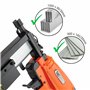 Tacwise 1804 Cloueuse pour Clous Brad/Agrafeuse Pneumatique 2 en 1 avec 1000 Clous de Type 18G / 30 mm et 800 Agrafes de Type 90
