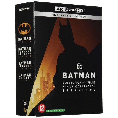 Batman - 4 Films : Collection 1989-1997 [4K Ultra-HD + Blu-Ray]