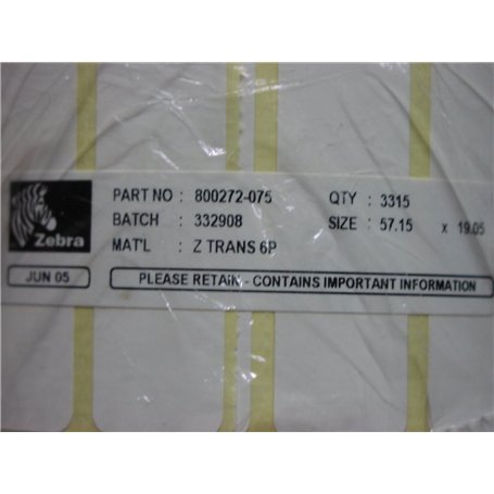 Zebra Z-Select 2000t – étiquettes d'imprimante (Blanc