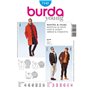 Burda B7142 Patron de Couture Manteau et Veste 19 x 13 cm