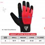 RDX Gants De Musculation Gant Fitness Gymnastique Sport Anti-Dérapant, Protection Paume Adhérence Entrainement Halterophilie Rem