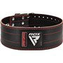 RDX Ceinture de Musculation Powerlifting, IPL USPA Approuvé, 6MM Épais 100% Cuir, 4” Réglable Support Lombaire, D'haltérophilie