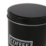 Harbour Housewares 3pc Rond Métal Thé Café Sucre Ensemble de Bidons - Noir - Ancien Cuisine Boîte de Rangement Caddie Récipient