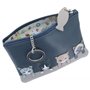 Mala Leather Collection Best Friends Porte-Monnaie pour Pièces avec Porte-clé 4166_65 Marine