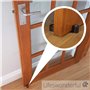 Butoir Butée Bloque-Porte Chromé - Type Pivotant - Monté sur le Sol - Marron - par Lifeswonderful