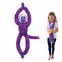 Deluxebase EcoBuddiez Tree Huggers - Singe-Écureuil Violet de Peluche bébé à Suspendre de 72 cm fabriquée en Bouteilles Plastiqu