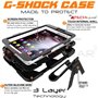 TECHGEAR G-Shock Étui pour Galaxy Tab S2 8.0 Housse Coque Rigide, Très Haute Protection Anti-Choc avec Support Amovible Compatib