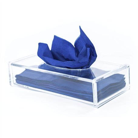 TRIXES Grande Boîte Rectangulaire Transparente en Acrylique Porte-Mouchoirs et Serviettes