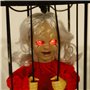 TRIXES Poupée d'halloween effrayante en Cage, Accessoire de Maison hantée avec Voix hurlante, créature de Cauchemar