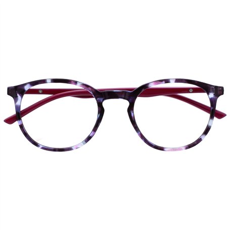 OPULIZE Met Lunettes de Lecture Anti-Lumière Bleue Monture Ronde et Mince Charnières à Ressort Améliore le Sommeil Jeux Ordinate