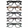 OPULIZE RIO Lunettes de Lecture Anti-Lumière Bleue Lot de 5 - Monture Partie Supérieure Droite - Couleurs Variées - Hommes et Fe