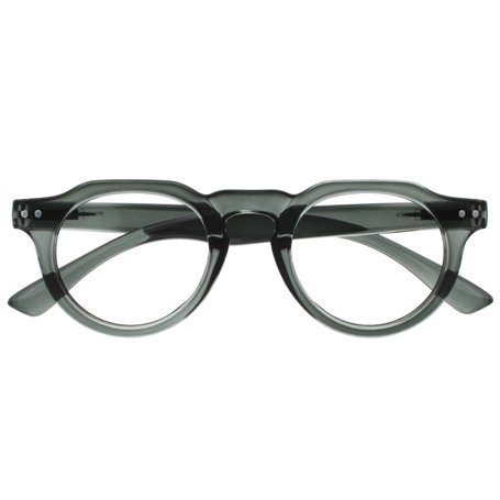 OPULIZE RIO Lunettes de Lecture Anti-Lumière Bleue - Monture Partie Supérieure Droite - Vert - Hommes et Femmes - Charnières à R