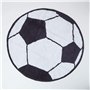 HOMESCAPES Tapis de Bain décoratif de 80 cm de diamètre avec Le Design Ballon de Foot