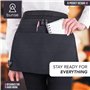 Bunse 6 Poche Denim Marché Trader Argent Ceinture Pour Restaurants, Festivals, Fetes, SPORTS Clubs - Noir, Qty 4
