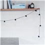 Lights4fun Guirlande Lumineuse Guinguette 20 Boules LED Blanc Chaud à Piles pour Intérieur