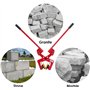 TOPWAY 10 pouces poignée Double levage bordure pince pierre granit dalle marbre pince de levage 260kg capacité de levage 181009