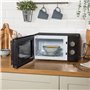 Russell Hobbs - RHMM715B-EU - Honeycomb Micro-ondes Manuel Solo de 17 Litres et 700W, Noir, avec 5 Niveaux de Puissance, Minuter