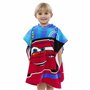 Disney Serviette Poncho Garçon Cars Rouge Taille Unique