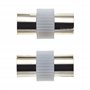 Keple Coupleur et adaptateur de prise coaxiale TV vers prise coaxiale TV, impédance de 75 ohms pour une excellente transmission,