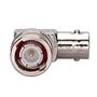 Adaptateur BNC à angle droit de 90 °, connecteur coaxial femelle vers mâle, adaptateur d'angle de câble coaxial SDI pour caméra