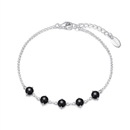Philip Jones Bracelet en Pierres précieuses d'onyx Noir