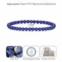Philip Jones Bracelet extensible en perles lapis, Lapis, Lapis