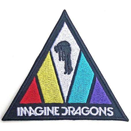 Rock Off officially licensed products Imagine Dragons Patch Triangle Band Logo Nouveau Officiel Embroidered Woven Iron