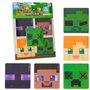 Minecraft Gommettes Autocollantes Enfant Lot de 5 Stickers 3D Lenticulaires Autocollants Ordinateur Portable Cahier Creeper Cade