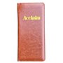 Acclaim Support rigide pour cartes de score de bowling - Aspect cuir synthétique légèrement rembourré - 23 cm x 11 cm - Avec cli