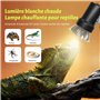 CucuGo 50W E27 Lampe tortue terrestre UVA UVB Chauffante Dimmable ampoule terrarium blanc chaud 2700K lampe tortue UVA UVB ampou