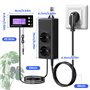 GlowUp Prise Thermostat avec Sonde, 220V Thermostat Terrarium Reptile Contrôleur de Température de Chauffage/Refroidissement ave