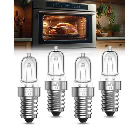 Lamptobe Ampoule Four E14 42W - Résistante à 500 Degré Lampe de Four E14 Blanc Chaud 2700K Dimmable pour Philips
