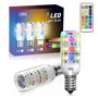BrightWish Ampoule LED RGB E14 avec Télécommande, Dimmable, Changement de Couleur, Blanc Chaud 3000K & Froid 6000K, 12 Couleurs,