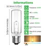 DoRight 200W Ampoule Halogène Tubulaire E27 Blanc Chaud 2800K Dimmable 2820lm Ampoule Tube Halogene pour Studio, Chambre, Bureau