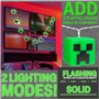Minecraft Guirlande Lumineuse Creeper LED 165cm Guirlande Lumineuse à Piles Décoration Intérieure Gamer 2 Modes Déco Chambre Idé
