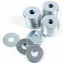 Lot de 50 petites rondelles de réparation M6 x 20 mm en acier zingué large