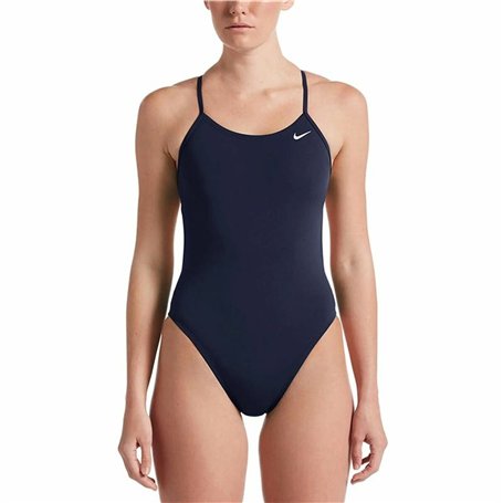 Maillot de bain femme Nike Hydrastrong Solid Blue marine