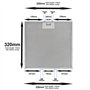 SPARES2GO Filtre à Graisse pour Elica Hotte (320 mm x 320 mm)