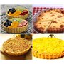 SUNSK Moules à Tarte Plat en Silicone Rond Antiadhésifs Mini Moule à Gâteaux Moule à Pâtisserie pour Tartelettes Quiche Gelée 6